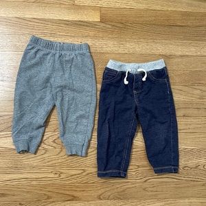 Two pairs of baby boy pants